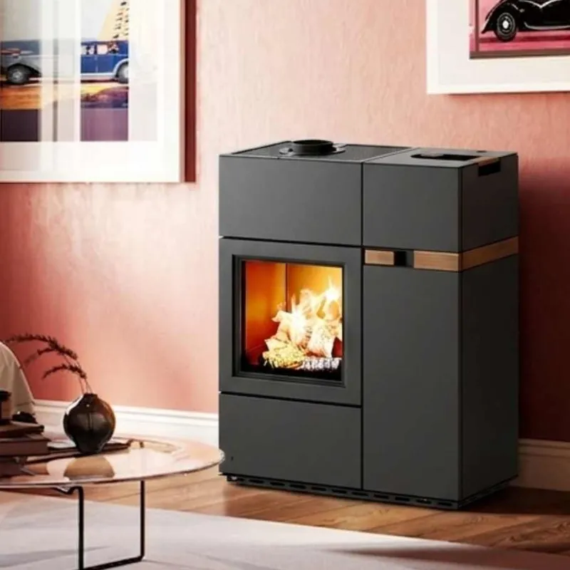 Direkt Vom Hersteller Austroflamm Quadra Duo Hybrid Kamin-/Pelletofen Stahl Gussgrau