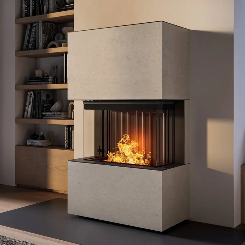 Spartherm Opal Kaminbausatz RLU Kalkstein Porto blanco Ausverkauf