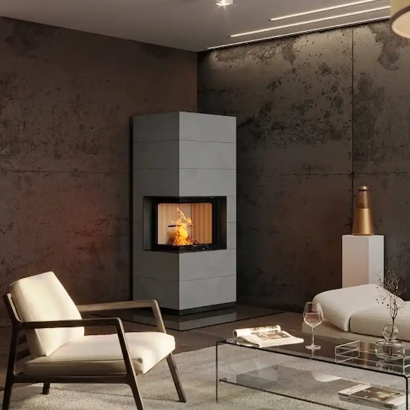 Günstig Spartherm SIM Varia 2Lh Kaminbausatz RLA Feinbeton gespachtelt 1/3