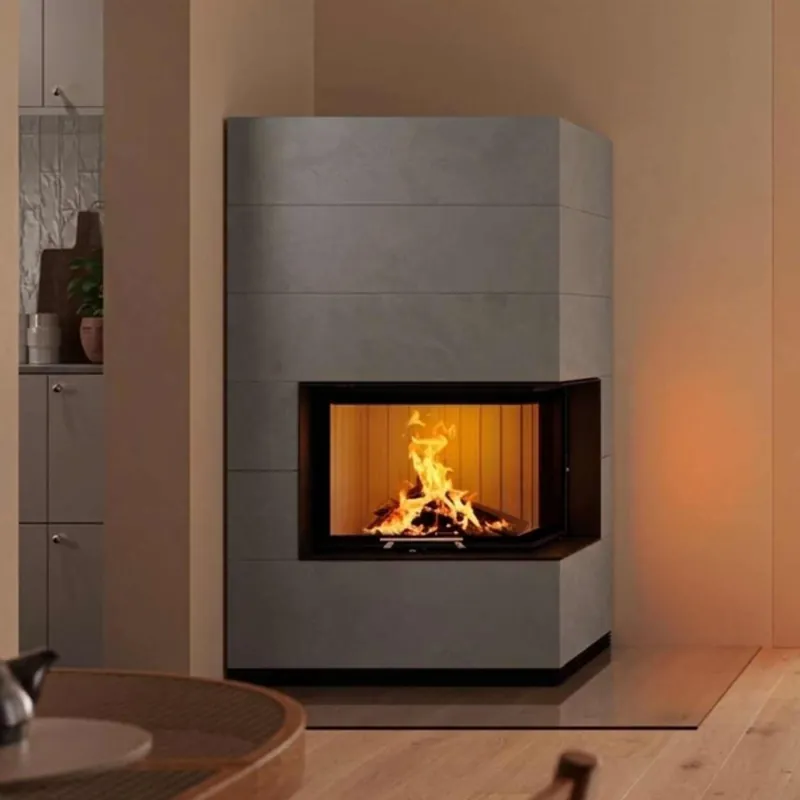 Spartherm SIM Varia 2Rh H2O Kaminbausatz RLA Feinbeton gespachtelt 1/3 Zertifiziert