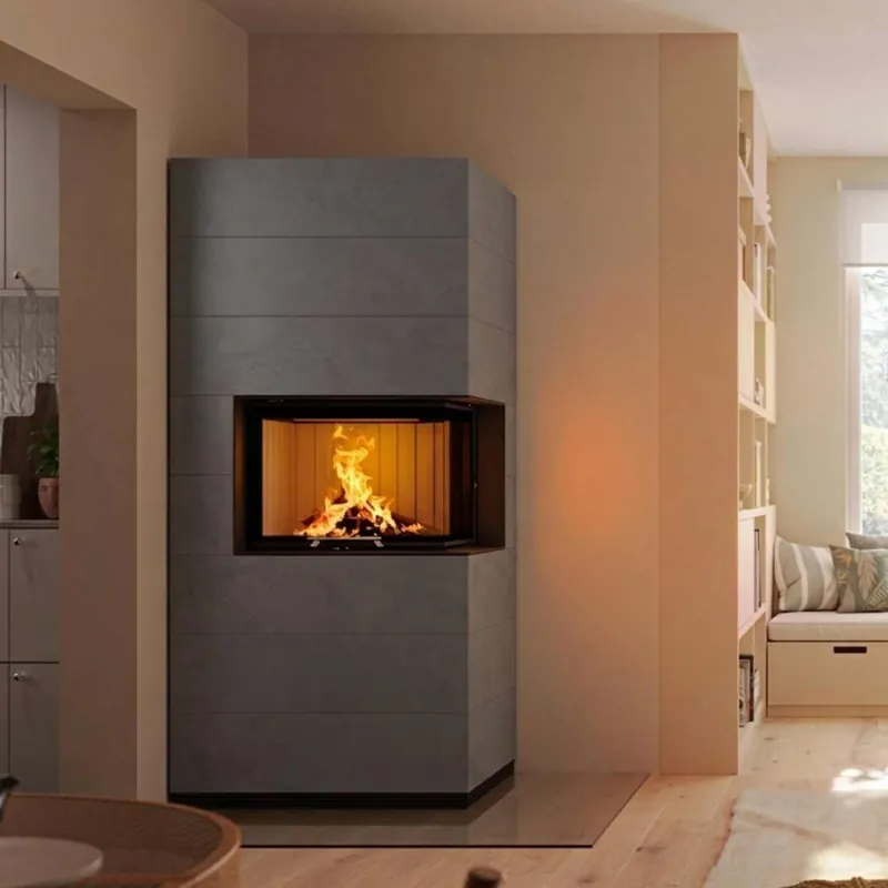 Spartherm SIM Varia 2Rh Kaminbausatz RLA Feinbeton gespachtelt 3/3 Solange Der Vorrat Reicht