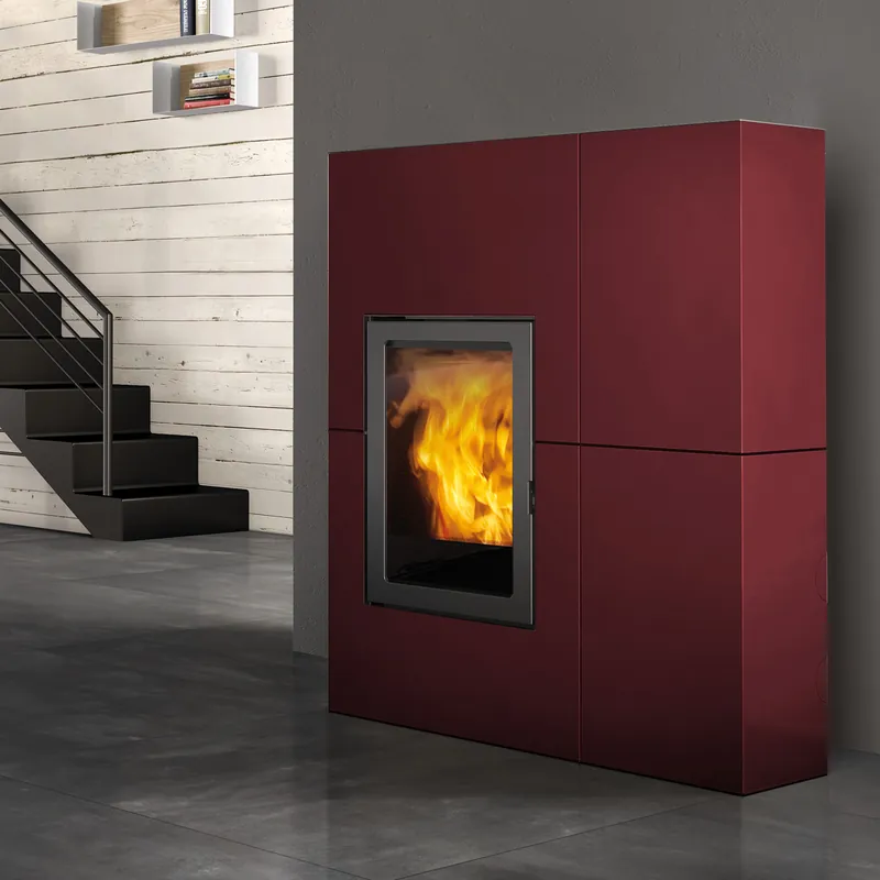 Nur Heute Edilkamin Blade 12++ Evo Pelletofen Stahl bordeaux