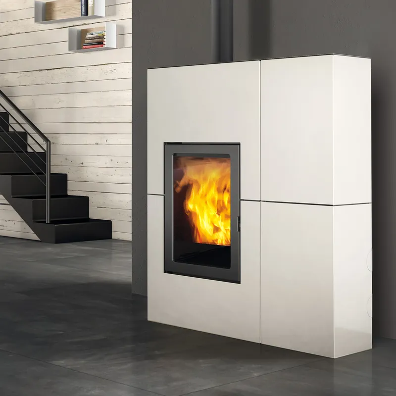 Preisreduziert Edilkamin Blade 12++ Evo Pelletofen Stahl weiß