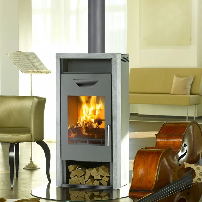 Wamsler Logi Kaminofen 6 kW grau Naturstein Angebot