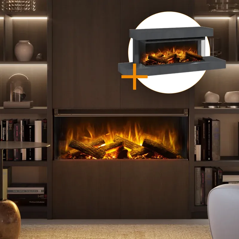 La Nordica Lumen 870 LED Elektrokamin Anthrazit Mega-Angebot