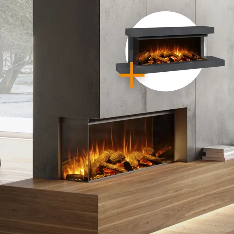 La Nordica Lumen 1200 LED Elektrokamin Anthrazit Heißes Angebot