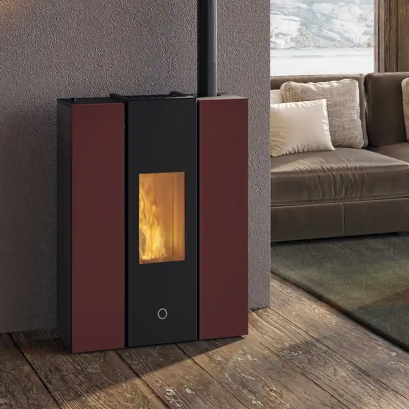 Meistverkauft EK63 Gotha 70 Evo Pelletofen Stahl bordeaux