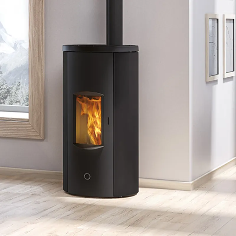 EK63 Like 90+ Evo Pelletofen Stahl schwarz COAX Billig