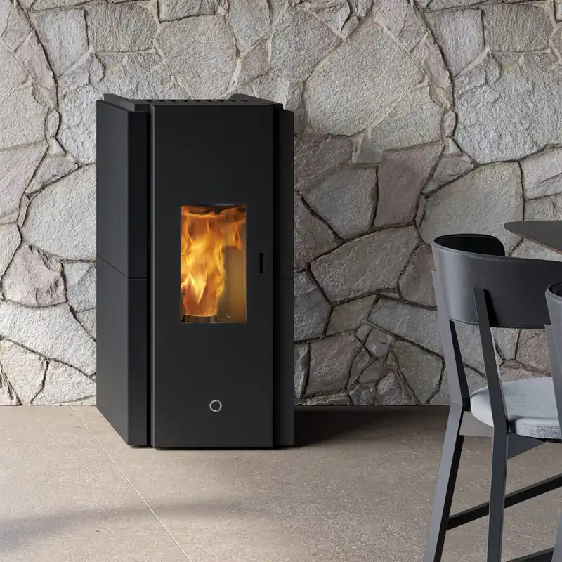 EK63 Zone 80 Evo Pelletofen Stahl schwarz Super-Preis