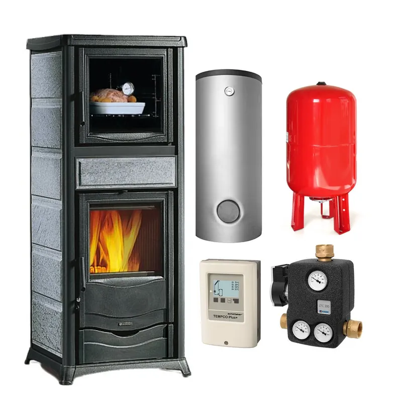 La Nordica Termorossella Plus Forno DSA 16 Naturstein Komplett-Set + Pufferspeicher TPSM 600, inkl. Isolierung Schneller Versand