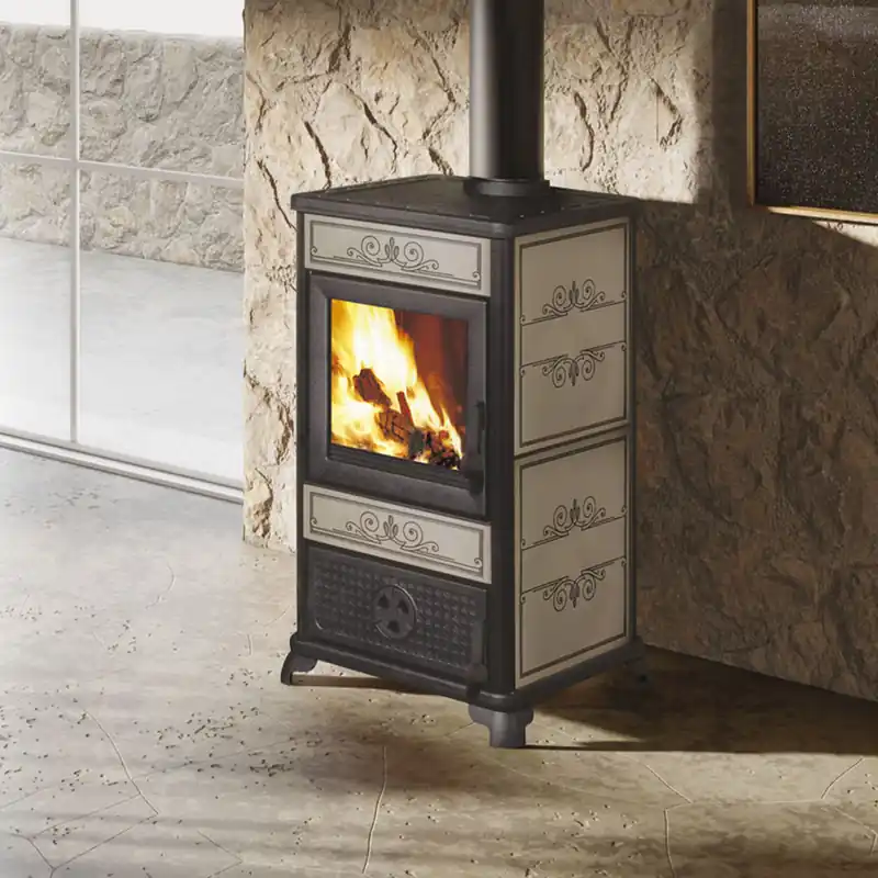Kracherpreis EK63 Fancy Evo Kaminofen Keramik taubengrau