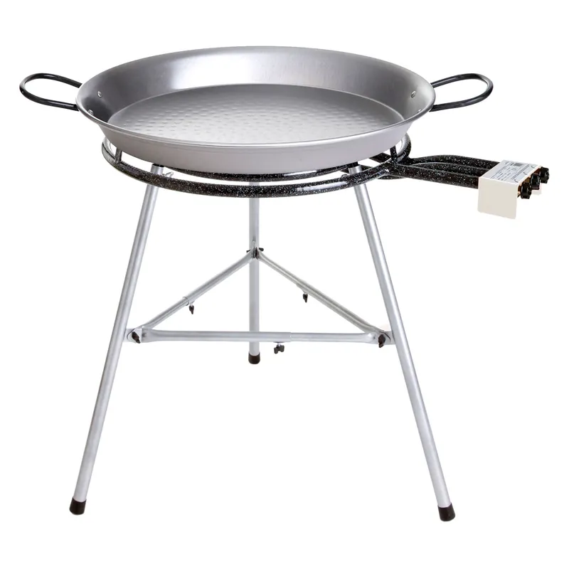 Preisreduziert Paella World Comfort Line Set 7 mit Brenner und Paella-Pfanne aus Stahl Ø 70/100 cm