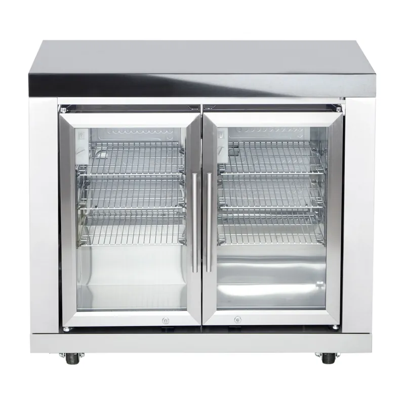 Allgrill Top-Line modulare Outdoorküche Edelstahl Modul 2 Doppel-Kühlschrank je 63 Liter Top-Angebot