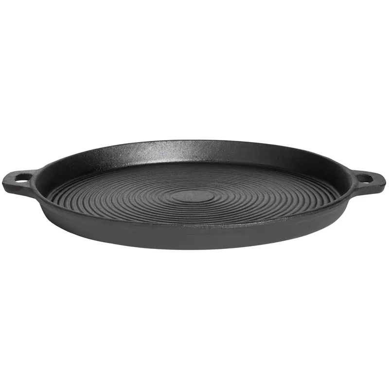 Gusseisenkuss® Gusseisenpfanne mit Griffen Ø 35 cm Gusspfanne Gusseisen Nur Für Kurze Zeit