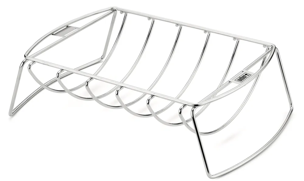 Weber Premium Spare-Rib-Halter & Bratenkorb für Grills ab 57 cm und ab Q 3000 Neu