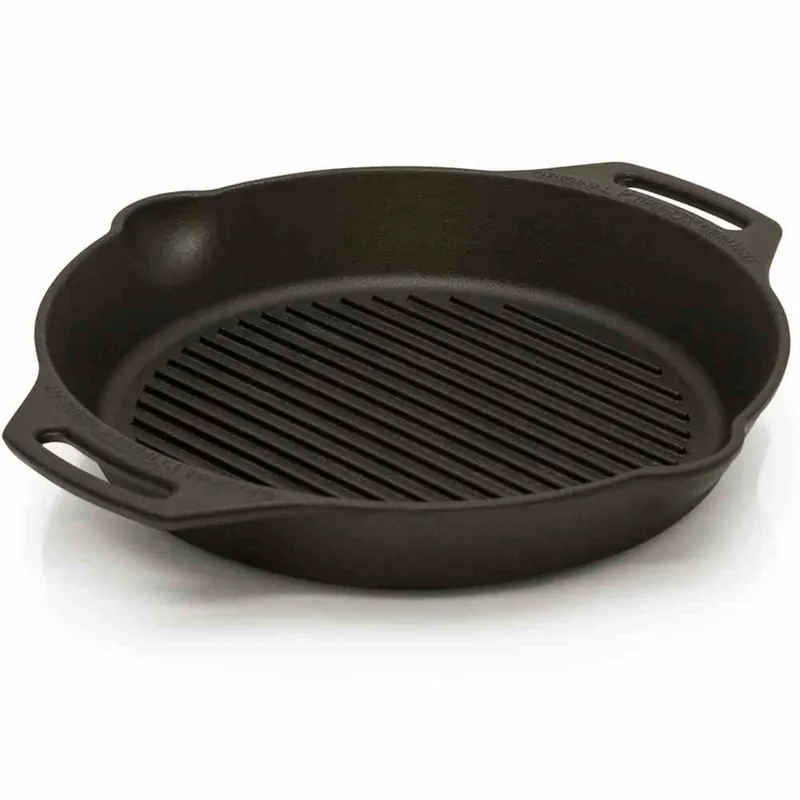 Zertifiziert Petromax Grill-Feuerpfanne gp35h mit Henkeln Gusseisen Pfanne 3,5 Liter 35 cm