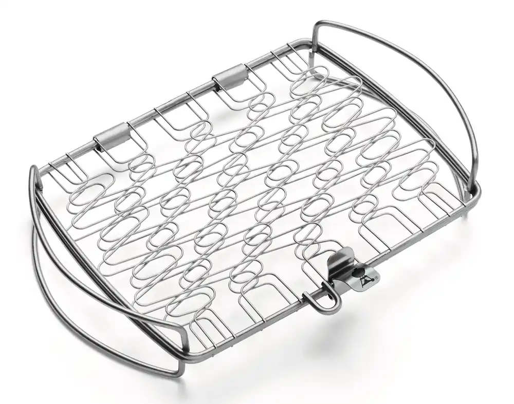 Bestpreis Weber Fisch- und Gemüsehalter klein Edelstahl für Grills ab ø 57 cm und Q-1000 Serie