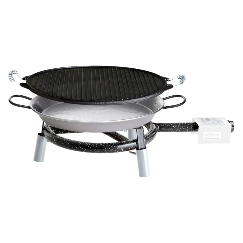 Paella World Trekking Line Set 1 mit Brenner, Paella-Pfanne und Grillpfanne Ø 30 cm Markenprodukt