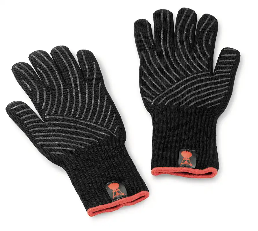 Weber Grillhandschuh-Set mit Silikon-Griffflächen Größe L / XL Neu Im Sortiment