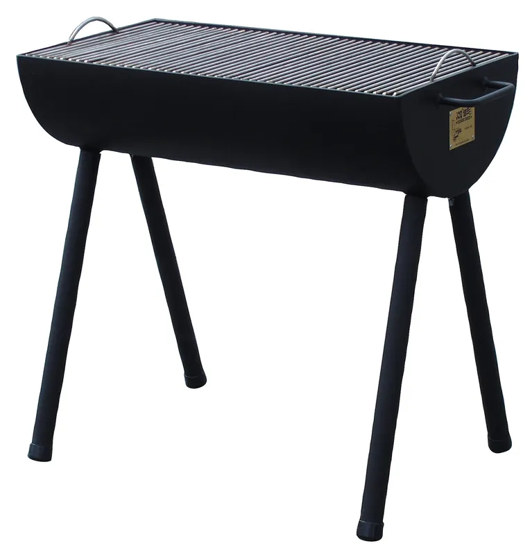 Günstig Rumo Barbeque JOEs Half Barrel Grillwanne mit Edelstahlrost JS-33640