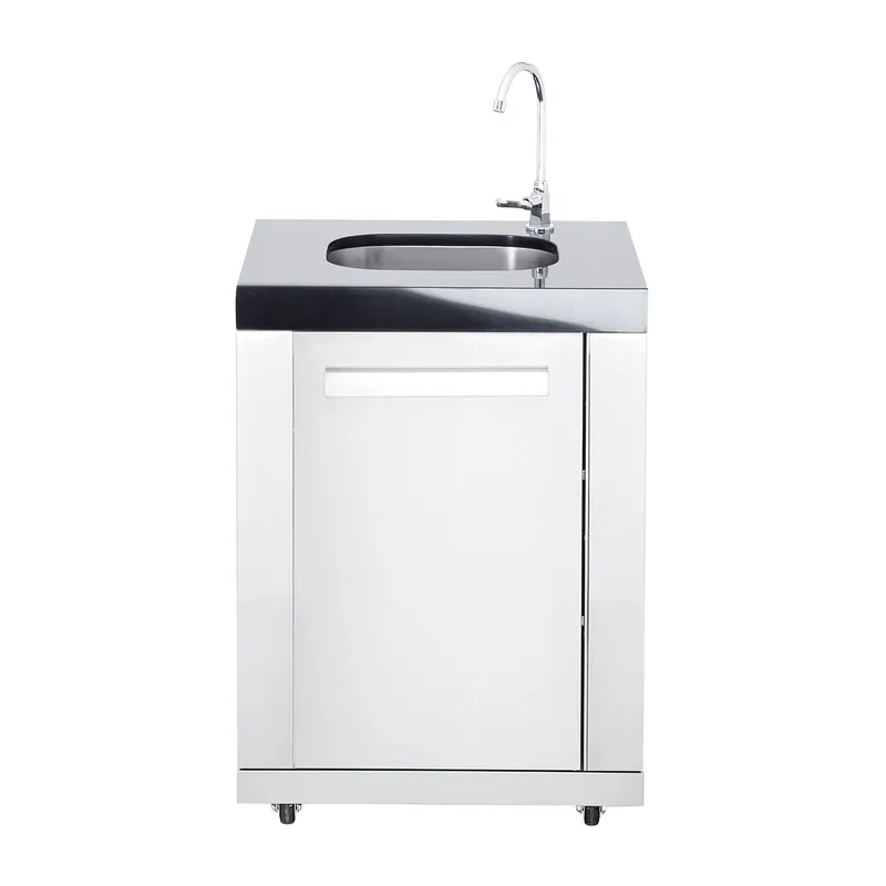 Allgrill Top-Line modulare Outdoorküche Edelstahl Modul 8 Anbau-Waschbecken Preisreduziert