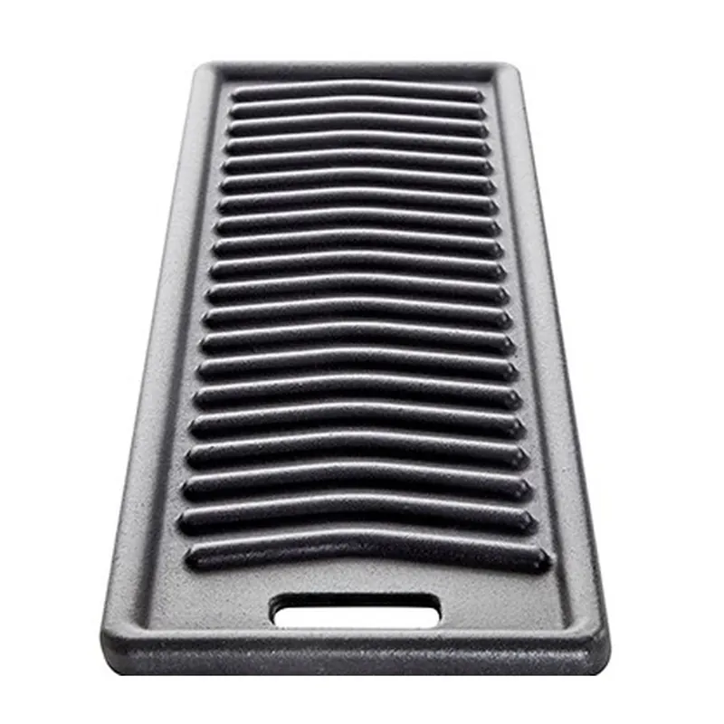 Preisreduziert Allgrill Gussplatte für Gasgrill Chef S 15 x 46 cm Gusseisen Grillplatte