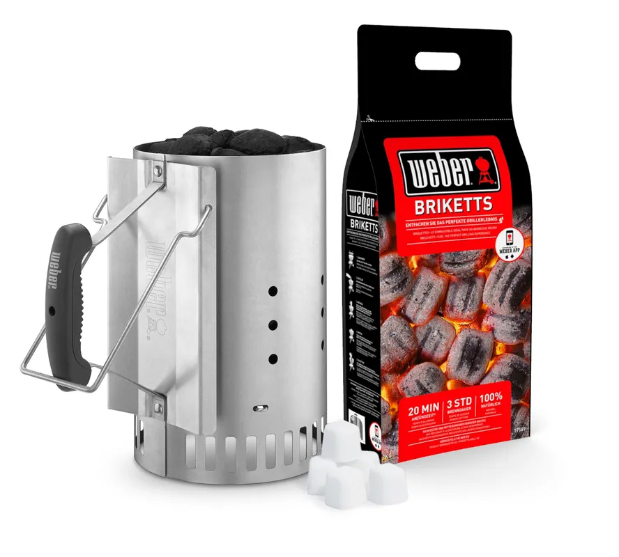 Weber Anzünd-Set Anzündkamin Rapid Fire Chimney Starter Set 17631 Billig