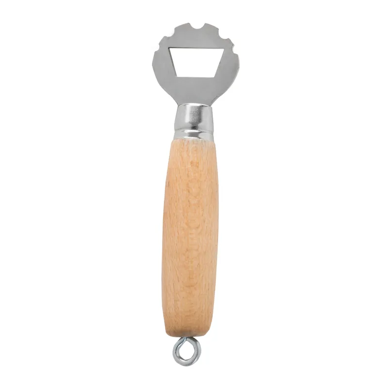 Top-Seller Schneider Grillschaber/Flaschenöffner aus Edelstahl mit Holzgriff
