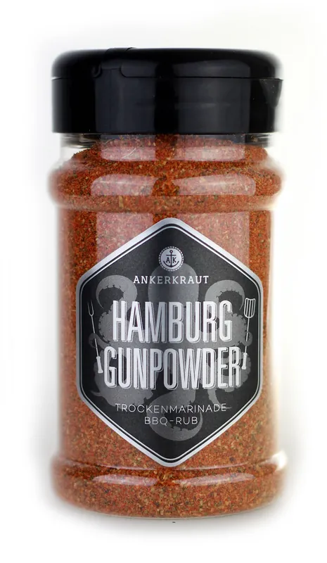 Ankerkraut Hamburg Gunpowder BBQ Rub 200 g Trockenmarinade Mega-Angebot