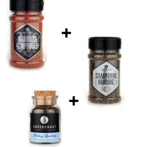 Günstig Ankerkraut 3er BBQ Rub Marinaden und Gewürze Set für Steaks