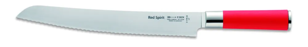Friedrich Dick Red Spirit Brotmesser mit Wellenschliff, Klingenlänge 26 cm Schnäppchen