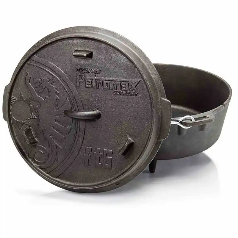 Highlight Petromax Feuertopf ft6 mit Füßen 5,5 Liter Gusseisen 36,5 x 20 x 33 cm Dutch Oven