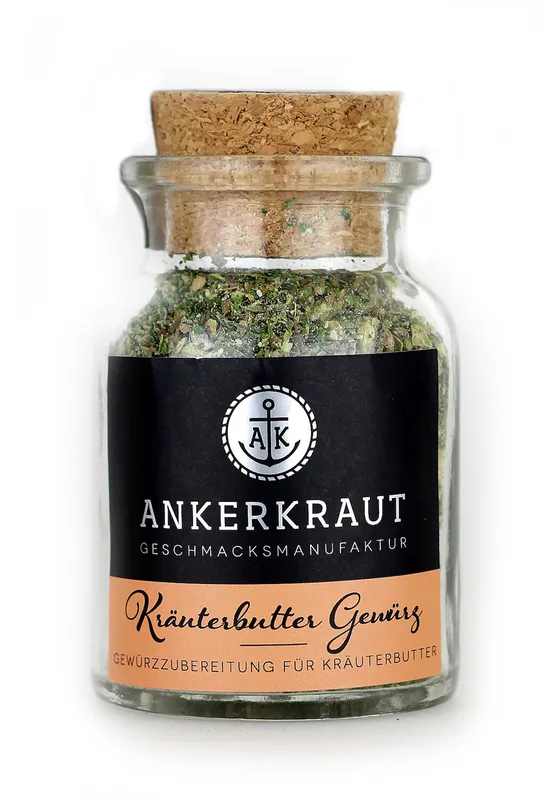 Ankerkraut Kräuterbutter Mix Gewürzmischung Gewürzzubereitung im Korkenglas 65 g Kracherpreis