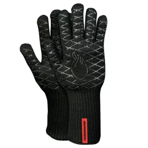 Günstig Feuermeister BBQ Aramid Grillhandschuhe Paar 5 Finger Grillfingerhandschuh Gr. 8