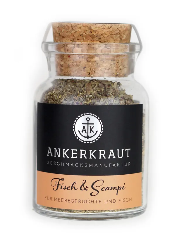 Ankerkraut Fisch & Scampi Gewürz Gewürzmischung im Korkenglas 70 g Bestpreis