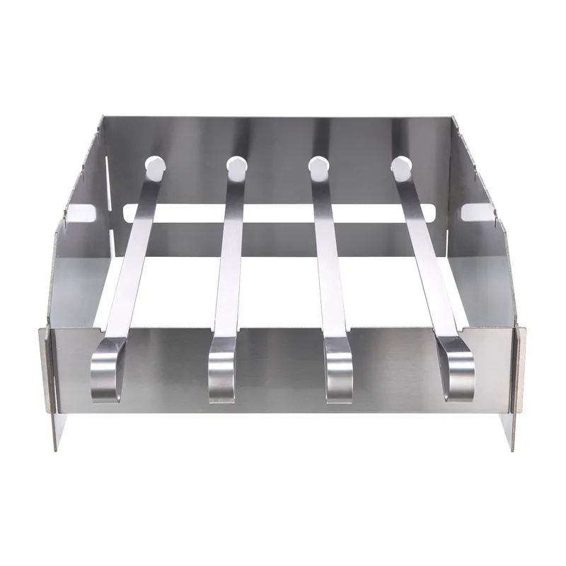 Allgrill Schaschlikspieß-Set für Steakzone Chef Extrem, Ultra, Outdoorküche 33x29x12,5 cm Edelstahl Spritzschutz Echt
