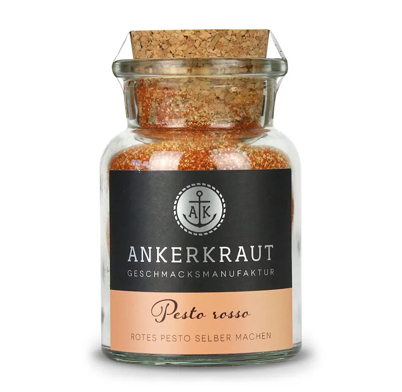 Ankerkraut Pesto Rosso Gewürz Korkenglas 100 g rotes Pesto selber machen Aktuell