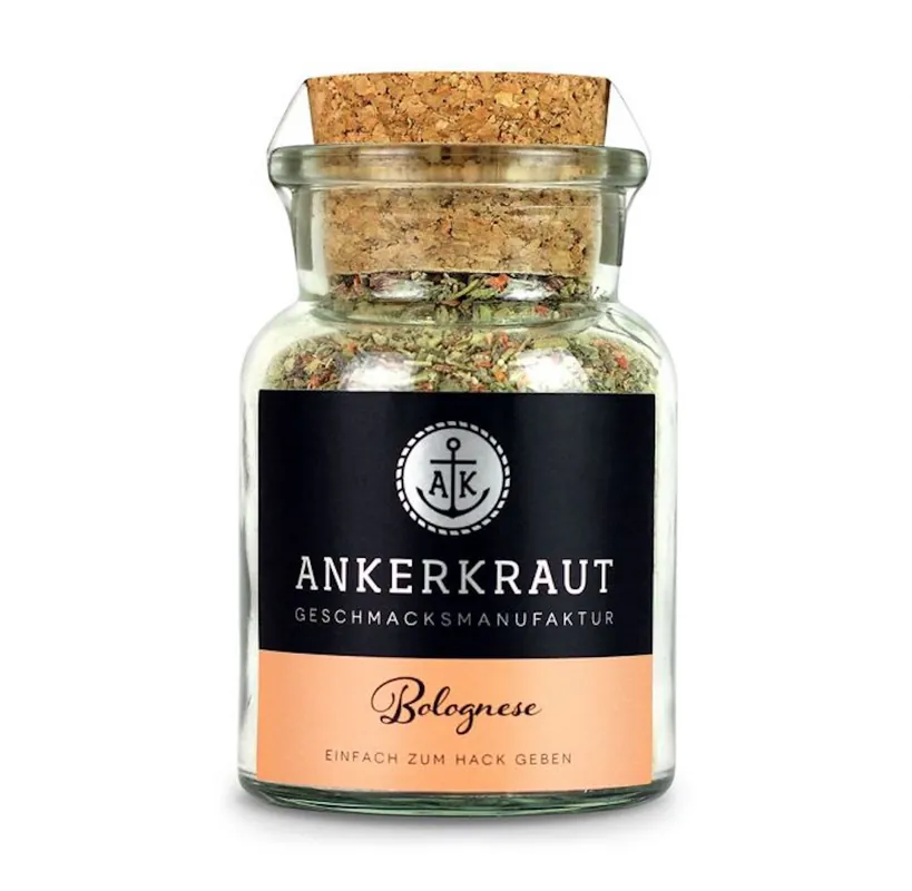 Ankerkraut Bolognese Gewürz Gewürzzubereitung Gewürzmischung Korkenglas 100 g Bestpreis