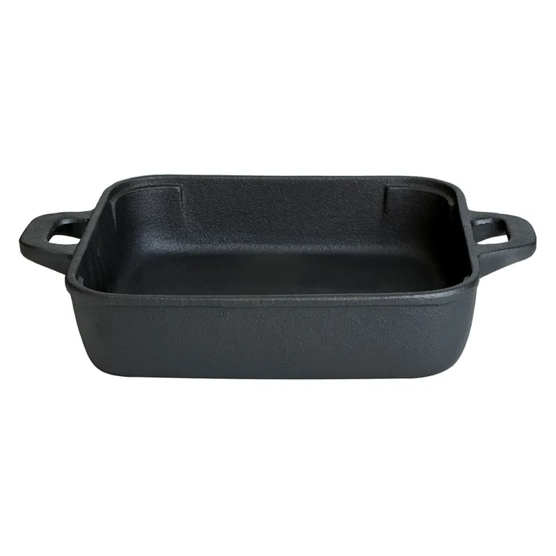 Gusseisenkuss® Gusseisenpfanne mit Griffen 25x25 cm Gusspfanne Gusseisen Expressversand