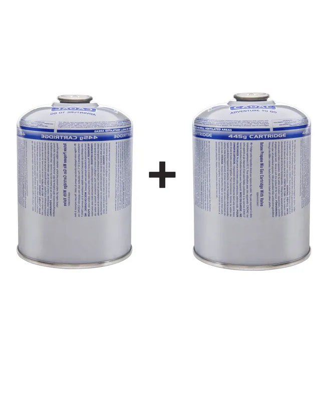 Cadac Gascartridge 2er Vorteils-Set Gaskartusche Button/Propan 445g 2xCA445-N Finale Aktion