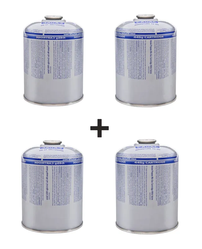 Begrenztes Angebot Cadac Gascartridge 4er Vorteils-Set Gaskartusche Button/Propan 445g 4xCA445-N
