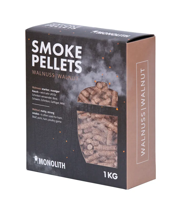 Monolith Smoke Pellets Grillpellets Räucherpellets Walnuss (Walnut) 1 kg 201106 Solange Der Vorrat Reicht