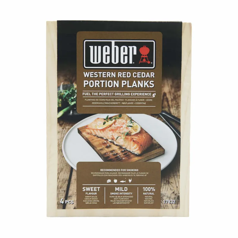 Weber Räucherbretter aus Zedernholz - Serviergröße 4 Stück Direktkauf