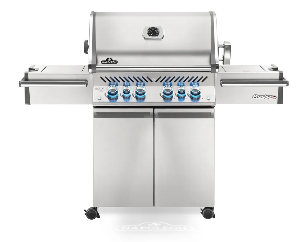 Letzte Chance Napoleon Prestige Pro 500 Edelstahl ERDGAS Gasgrill 25,7 kW 6 Brenner inkl. Drehspieß-Set PRO500RSIBNSS-3