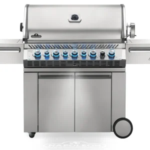 Napoleon Prestige Pro 665 Edelstahl ERDGAS Gasgrill 31 kW 8 Brenner inkl. Drehspieß-Set PRO665RSIBNSS-3 Beliebt