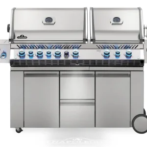 Jetzt Bestellen Napoleon Prestige Pro 825 Edelstahl Gasgrill 38,6 kW 10 Brenner inkl. Drehspieß-Set PRO825RSBIPSS-3