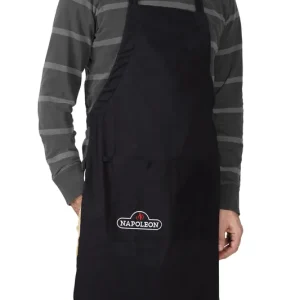 Zertifiziert Napoleon Baumwollschürze Grillschürze Schwarz mit Napoleon Logo 62131