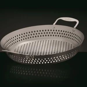 Bestpreis Napoleon Edelstahl Gemüsekorb Wok-Grillplatte Grill-Wok Grillpfanne 56027