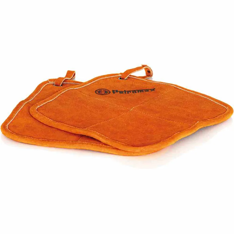Top-Angebot Petromax 2er-Set Topflappen Aramid feuer- und hitzebeständig rot-orange 25,5x25,5x1,5 cm