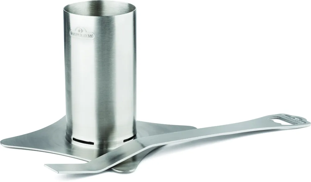 Sale Napoleon Edelstahl Hähnchen Halterung mit abnehmbaren Griff Hähnchenhalter Geflügelhalter 56034
